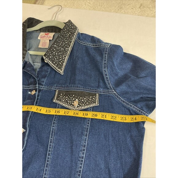 Quaker Factory Vintage Denim Jacket Size 1XL - Picture 3 of 3